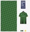 Fabric pattern design. Geometry pattern on green background for soccer jersey, football kit, bicycle, basketball, sports uniform.