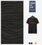 Fabric pattern design. Tiger stripe pattern on black background for soccer jersey, football kit, bicycle, sports uniform.