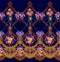 Fabric Pattern Horizontal Border Lace Flowers Garland