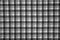 Fabric print with black and white grid