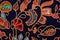 Fabric with sea flower pattern textile batik