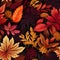 fabric seamless pattern that mimics the natural tapestry of fall foliage