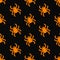 Fabric seamless pattern. Spider seamless texture, halloween vector background