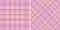 Fabric seamless plaid of pattern tartan check with a textile vector background texture