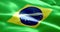 Fabric texture of the flag of brazil nation