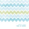 Fabric textured chevron stripes horizontal frame