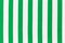 Fabric with white and green stripes.