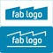 Fabrication or industry symbol in flat style and blue color