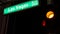 Fabulos Las Vegas, traffic sign glowing on The Strip in sin city of USA. Iconic signboard on the road to Fremont street in Nevada