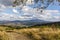 Fabulous autumn landscape in the mountains Zywiec Beskids. Among the visible peak, you can see the Babia Gora peak Babia hora