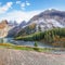 Fabulous autumn view of Oeschinensee Lake