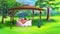 Fabulous gazebo in an orchard 02