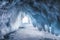 Fabulous ice cave on lake Baikal. Eastern Siberia,