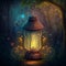 A fabulous image of a lamp in the style of fantasy