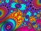 Fabulous multicolored pattern. You can use it for invitations, n