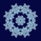 Fabulous openwork pattern in the form of snowflakes or lace napkins. Artwork for creative design, art and entertainment.