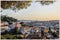 Fabulous panoramic view on Lisbon, Portugal from the Mirador Santa Catarina