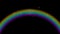 Fabulous rainbow appears with magic stars. Looped 4K motion graphic with Alpha channel.