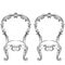 Fabulous Rich Rococo Chairs set