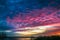 Fabulous sky and cloudscape at sunset over Pegwell Bay in Ramsgate, Kent, Uk