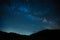 A fabulous starry sky with the Milky Way, a screensaver for astrology, astronomy and horoscopes and zodiacs. A clear starry sky