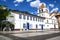 Facade of Anchieta church and museum on the Pateo do Collegio square