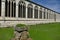 The facade of the ancient cemetery of the city of Pisa