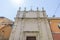 The facade of the ancient Church of San Giuseppe in the historic center of Orbetello, Grosseto, Italy, on a sunny day