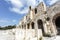 The facade of the ancient Greek theater Odeon of Herodes Atticus in Athens, Greece