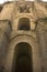 Facade of an ancient Roman amphitheater in Benevento, Lazio, Italy.