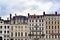 Facade of a antique building, Lyon, France