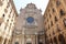 Facade of the basilica at the Benedictine Abbey at Montserrat, S