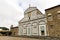 Facade of Basilica of San Miniato al Monte St. Minias on the Mountain in Florence