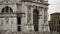 Facade of Basilica of Santa Maria della Salute in Venice. Italy.