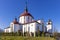 Facade of the blessed Wladislav of Gielnow church - kosciol bl. Wladyslawa z Gielniowa - at ul. Przy Bazantarni street in Usrynow