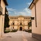 Facade of the building of the College of Saint Ildefonso, seat of the University of AlcalÃ¡ de Henares