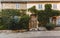 facade of building covered with vine at old town, Cannes, France