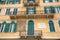 Facade of a building in the historic city center of Verona.