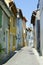 Facade of building in mediterranean street