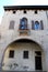 Facade of a building in Oderzo in the province of Treviso in the Veneto (Italy)