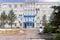 Facade of the building of the Russian company for the sale of electricity with signs Krasnoyarsk-energy sales and RusHydro in the