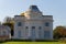 The facade of the castle in the Bagatelle park. This small castle was built in 1777 in neo-palladian style.Paris.