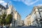 Facade of the Cathedral of Brussels in Belgium