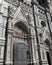 Facade of the cathedral of Florence in Italy