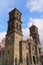 Facade of the cathedral in puebla city, mexico I