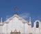 Facade chapel of the bones in Alcantarilha, Algarve - Portugal