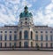 The facade of the Charlottenburg Schloss Charlotenburg Palace in Berlin, Germany