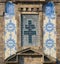 Facade of church, closeup, Porto, Portugal