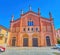 Facade of Church of San Francesco Maggiore in Pavia, Italy