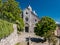 The facade of the church of San Lorenzo in Portovenere Liguria, Italy